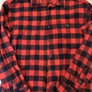 Ladies Buffalo Red Black Lumberjack Flannel